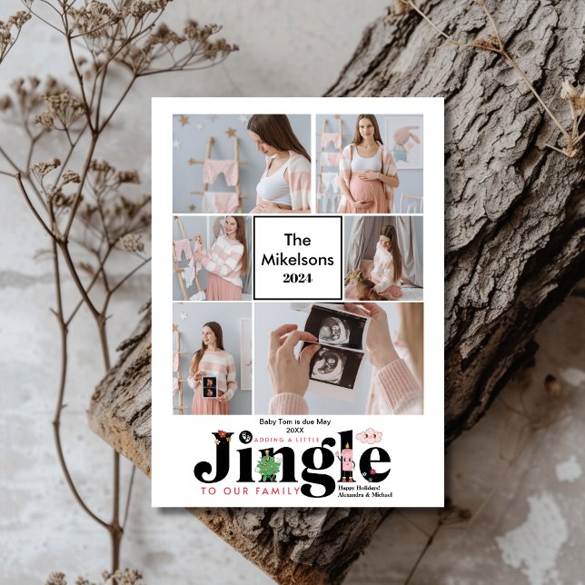 Invitación de embarazo multifoto para bebé (Subido por el creador)