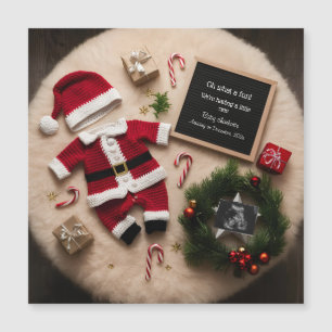 Invitación de embarazo Navidad única