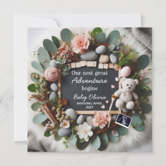 invitación de embarazo neutra de género Editable