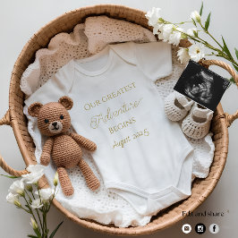 Invitación de embarazo neutra del oso cruzado