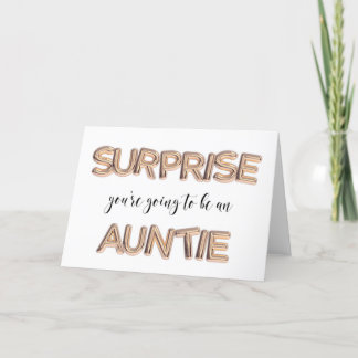 Invitación de embarazo para la hermana tía!