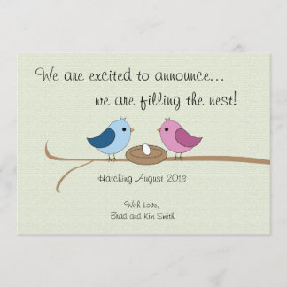 Invitación de embarazo personalizada
