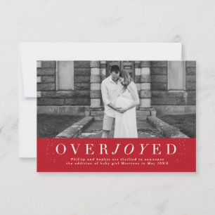 Invitación de embarazo por festividades rojas muy 