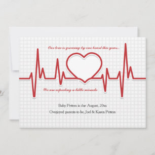 Invitación de embarazo por foto cardíaca