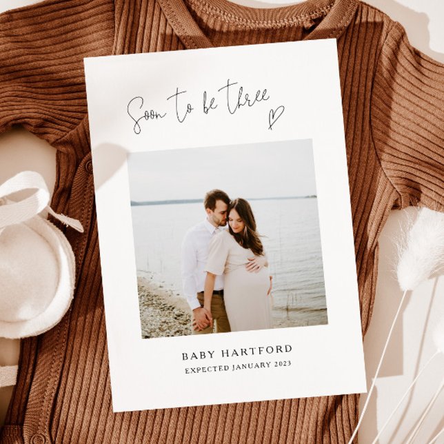 Invitación de embarazo | Pronto serán tres (Subido por el creador)