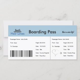 Invitación de embarazo temática de viaje de bebé