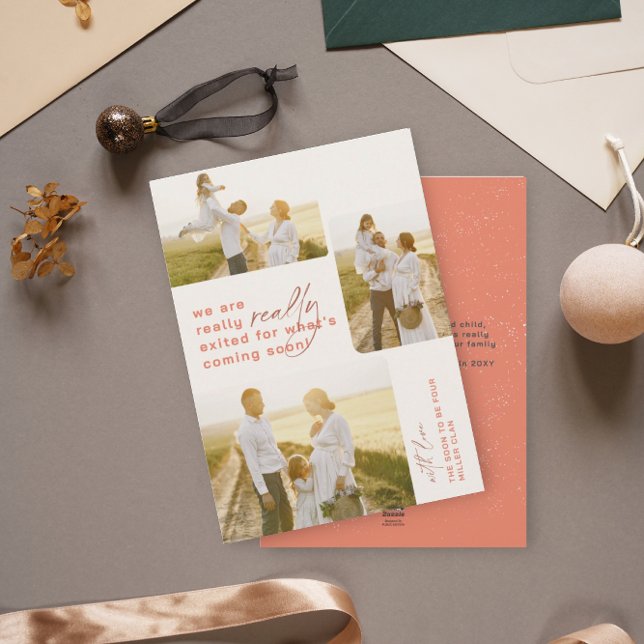 Invitación de embarazos de festividades rojas muy  (Subido por el creador)