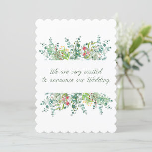 Invitación de emoción del boda
