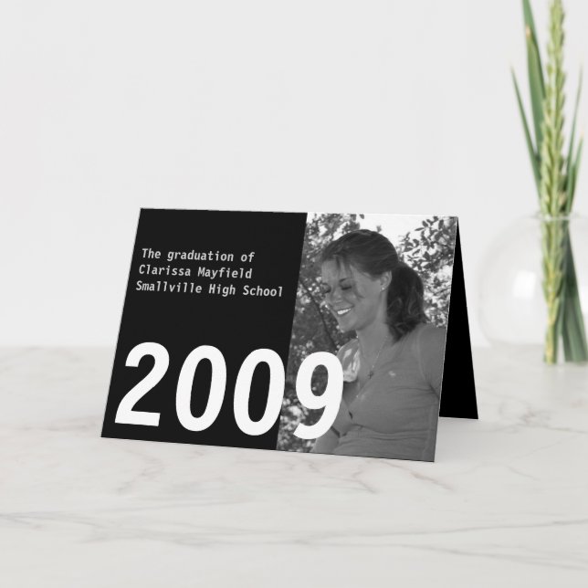 Invitación de encargo 2009 de la graduación (Anverso)