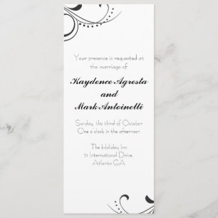 Invitación de encargo de la boda del amor eterno