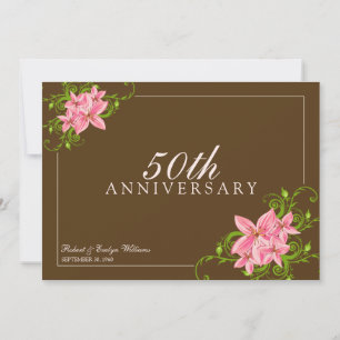 Invitación de encargo de la fiesta de aniversario