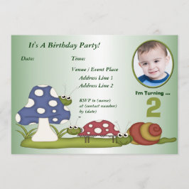 Invitación de encargo de la fiesta de cumpleaños