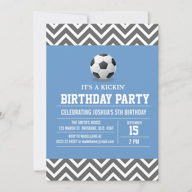 Invitación de encargo de la fiesta de cumpleaños (Anverso)
