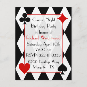 Invitación de encargo del cumpleaños de la noche