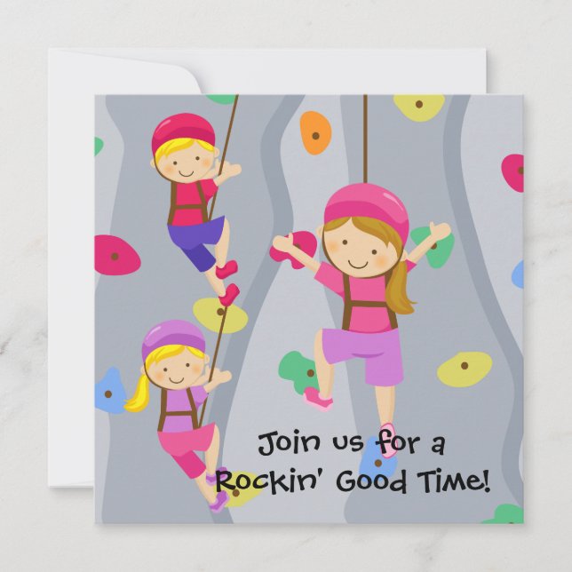 Invitación de encargo del cumpleaños de la pared (Anverso)