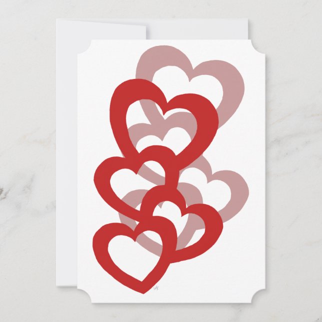 Invitación de encargo del el día de San Valentín (Anverso)