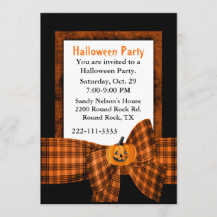 Invitación de encargo del fiesta de Halloween