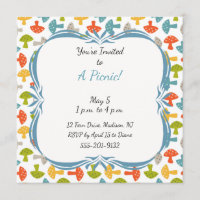 Invitación de encargo del fiesta de la comida
