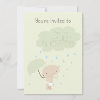 Invitación de encargo del fiesta de la lluvia de