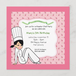 Invitación de encargo del fiesta de los niños con