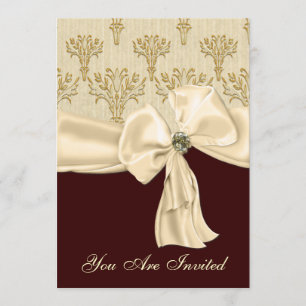 Invitación de encargo elegante de la cena del