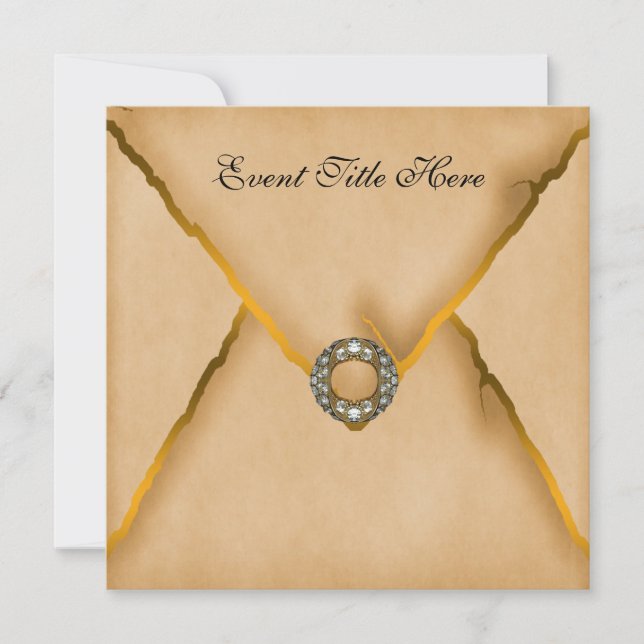 Invitación de encargo Jeweled del fiesta de los (Anverso)