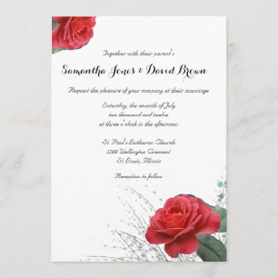 Invitación de encargo preciosa de la boda del rosa