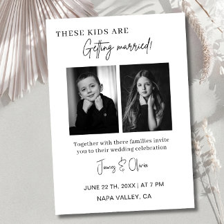Invitación de Ensayo de Boda para Estos Niños que 