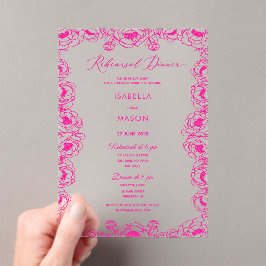 INVITACIÓN DE ENSAYO DE BODAS CON JARDÍN FLORAL RO