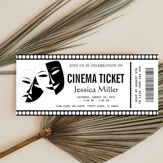 invitación de entrada de cine (Subido por el creador)