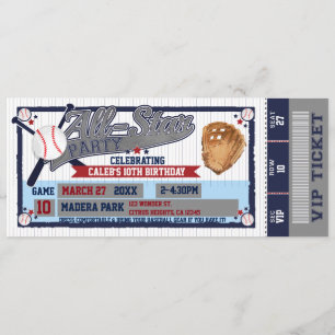 Invitación de Entrada de Cumpleaños para Fiesta de