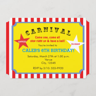 Invitación de Entrada de Fiesta de Cumpleaños con 