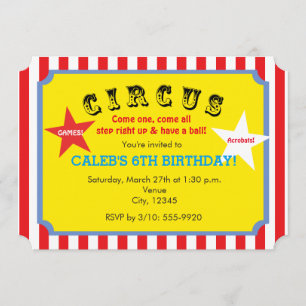 Invitación de Entrada de Fiesta de Cumpleaños de R