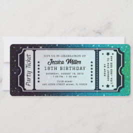 Invitación de Entrada de Fiesta Dorada