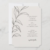 Invitación de Entrada de Tallo de Momentos Simples