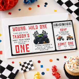 Invitación de entrada para el 1er cumpleaños de Mo