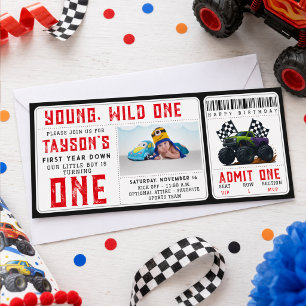 Invitación de entrada para el 1er cumpleaños de Mo