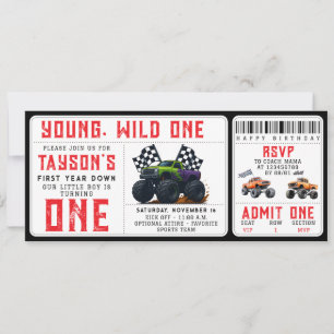 Invitación de entrada para el 1er cumpleaños de Mo