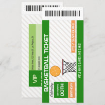 invitación de entrada para fiesta de cumpleaños de