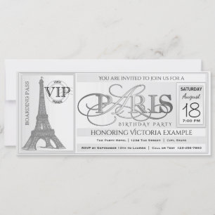 Invitación de Entrada para Fiesta de Cumpleaños en