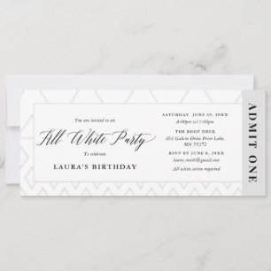 Invitación de Entrada para Fiesta de Cumpleaños To
