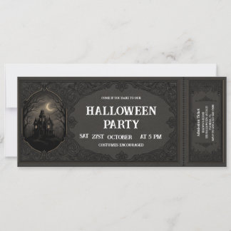Invitación de Entrada para Fiesta de Halloween Vin