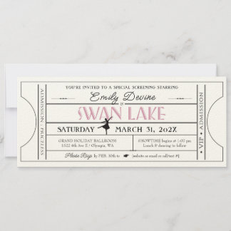 Invitación de Entrada para la Fiesta de Cumpleaños