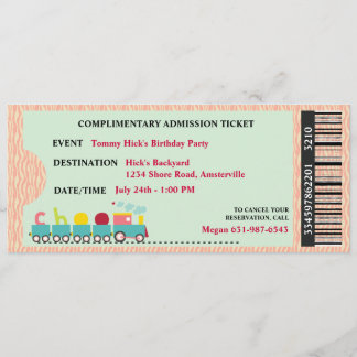 Invitación de entradas a fiestas