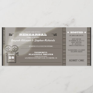Invitación de entradas para la cena de la película