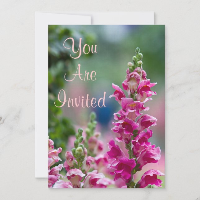 Invitación de envenenamiento rosado (Anverso)