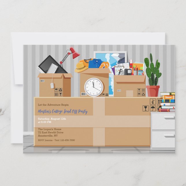 Invitación de envío de la universidad (Anverso)