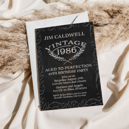 Invitación De época envejecido a la perfección