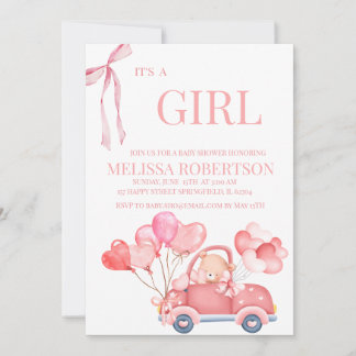 Invitación de es una niña