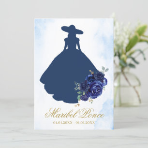 Invitación de Escaramuza quinceanera en español